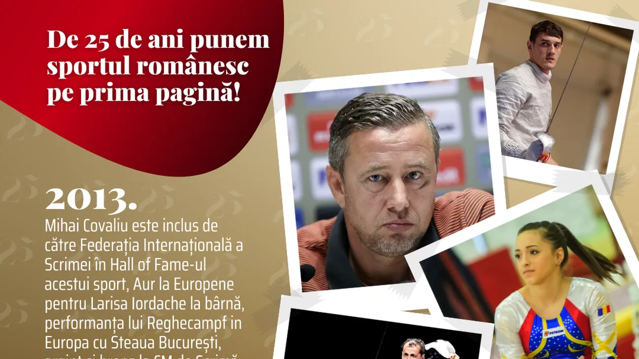 Prosport 25 – 2013. Mihai Covaliu, inclus în Hall of Fame-ul scrimei! Excepționala ascensiune a unui antrenor: Laurențiu Reghecampf. Gino Iorgulescu, ales președinte la LPF!
