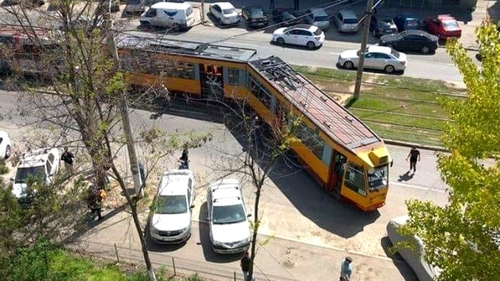Un tramvai a deraiat în Galați! Ce s-a întâmplat cu călătorii