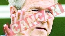 Bush, operat pentru o pata