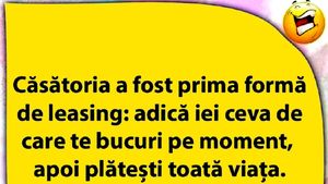 BANC | Căsătoria a fost prima formă de leasing