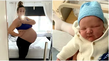 Burtica unei mame care a născut un bebeluș de 5 kilograme i-a șocat pe internauți. Toți se așteptau să nască gemeni