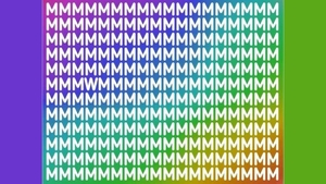 Test de perspicacitate | Găsiți litera "W" ascunsă printre "M"-uri!