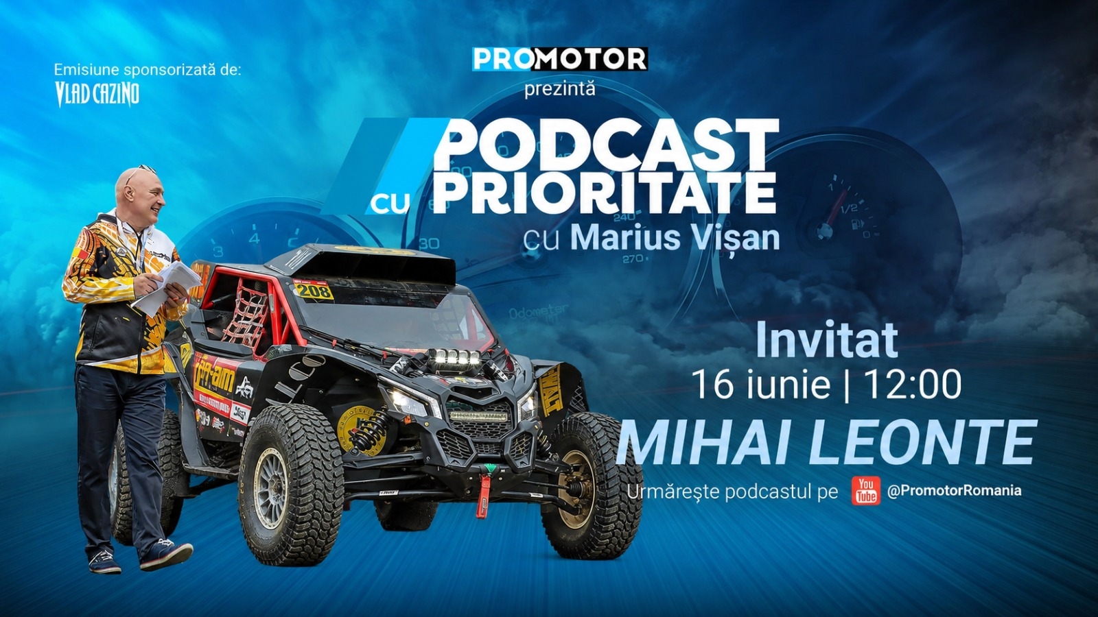 Mihai Leonte, invitat la „Podcast cu Prioritate” #103 by ProMotor. Povești din rally-raid, ARO și motorsportul românesc