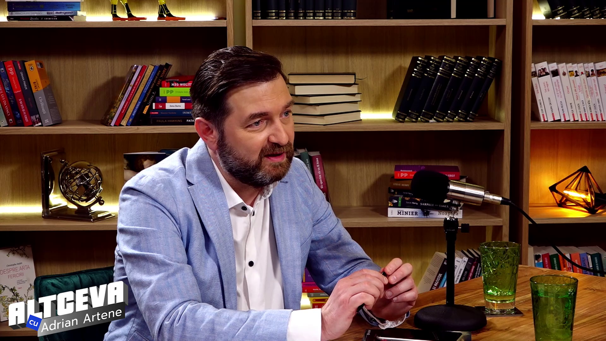 Adrian Artene și invitatul său, prof. dr. Vlad Ciurea