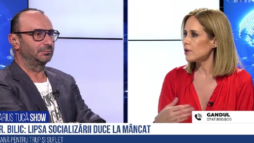 Dr. Mihaela Bilic: „Cred că 80% dintre oameni mănâncă mecanic. Mâncăm pentru că avem o insatisfacție la nivel de trăiri.”