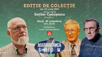 Marius Tucă Show începe marți, 29 noiembrie, de la ora 20.00, live pe gândul.ro