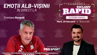 Cristiano Bergodi vine la EXCLUSIV RAPID marți, 20 februarie, de la ora 21.00