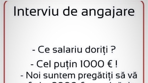 BANC | Interviu de angajare: „Ce salariu doriți?”