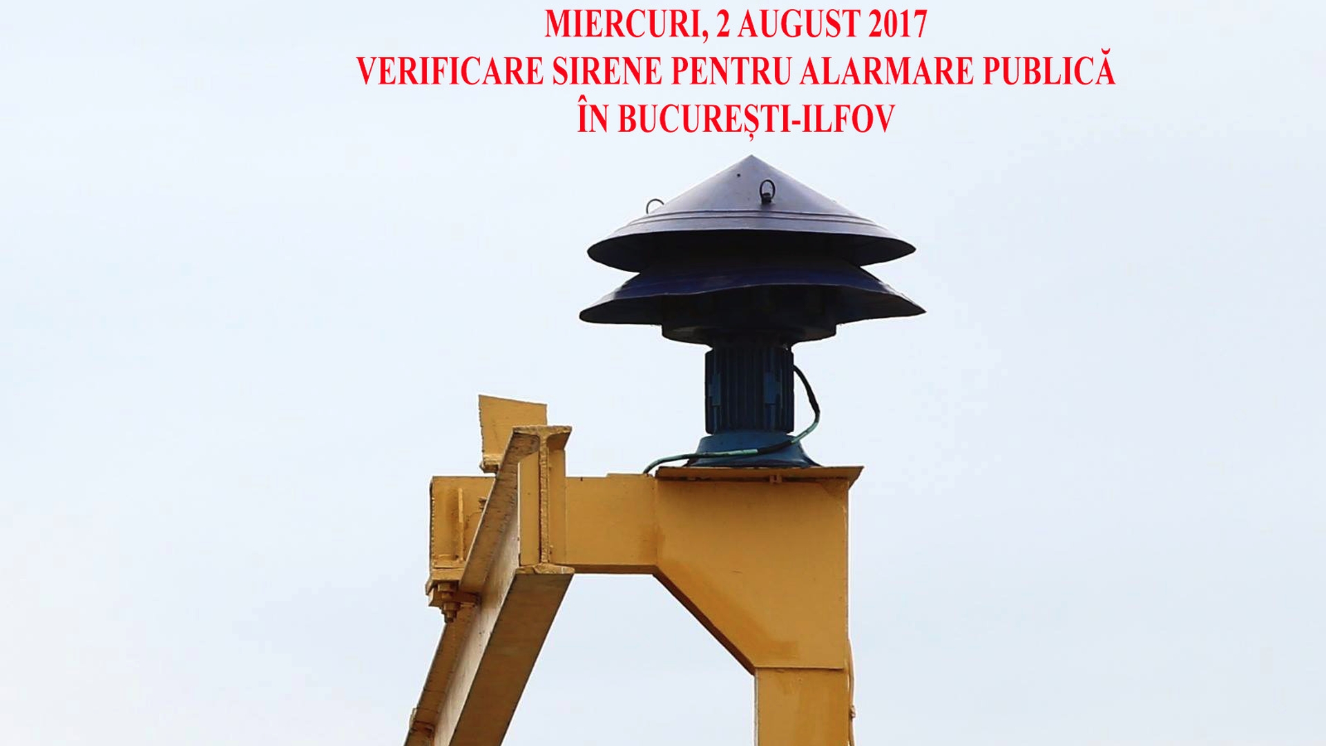 Sirenele pentru alarmare publică vor fi acţionate miercuri! Ce recomandare are ISU