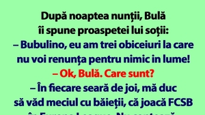 BANC | Bulă și cele 3 obiceiuri post-conjugale