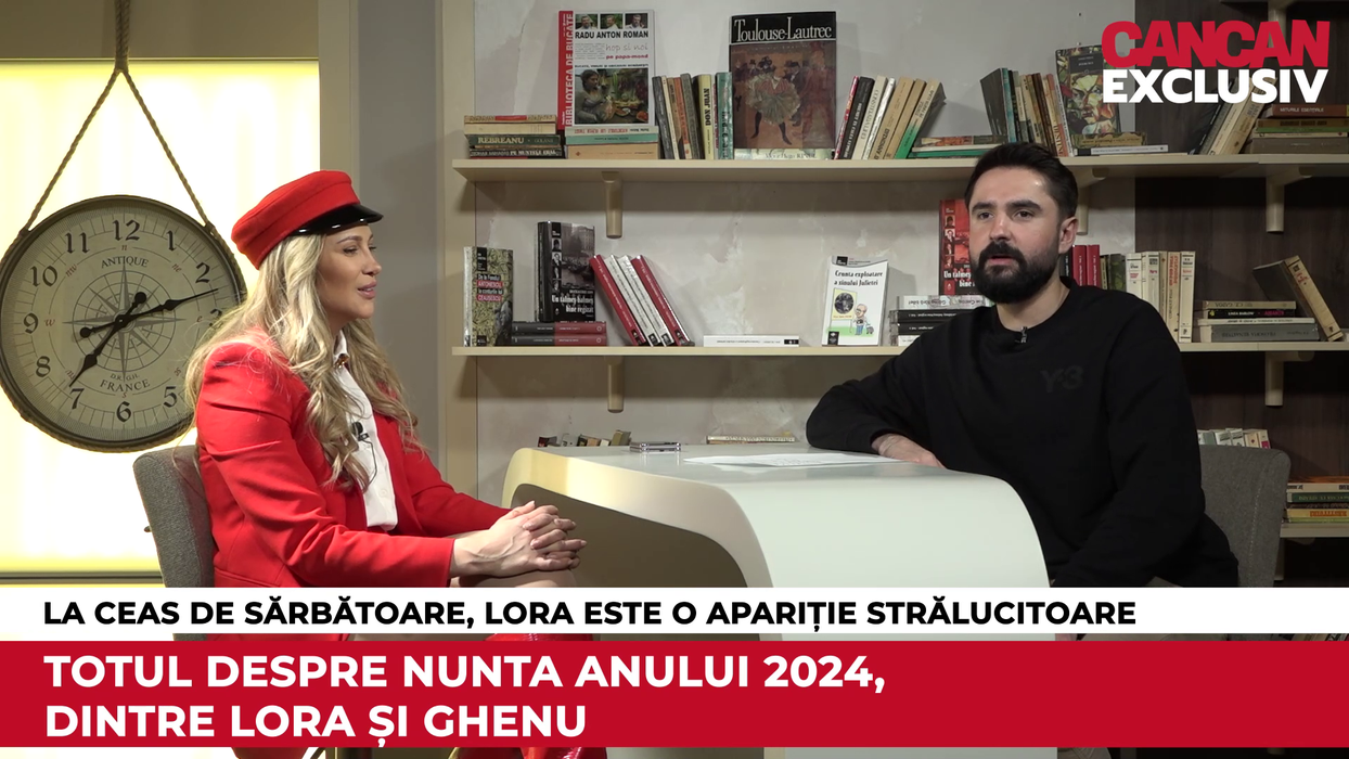 Lora a fost invitata specială a emisiunii CANCAN EXCLUSIV, pentru ediția de sărbători (Foto: captură video)