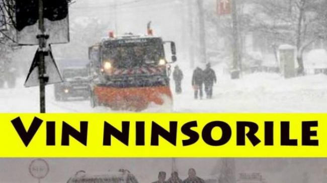 Se schimbă radical vremea! ANM a emis cod galben de ninsori și viscol în 21 de județe