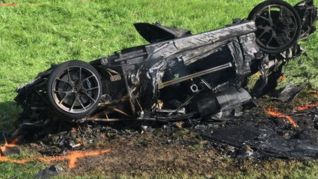 Aşa arată maşina în care se afla Richard Hammond, după cumplitul accident