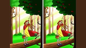 TEST IQ | Aceste două Scufițe Roșii par identice, dar nu sunt. Găsiți cele două diferențe!