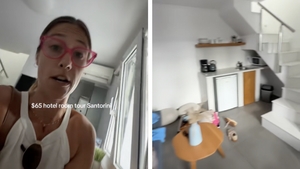 Ce a găsit o turistă în camera de hotel din Santorini. A plătit doar 40 de euro pentru o noapte de cazare