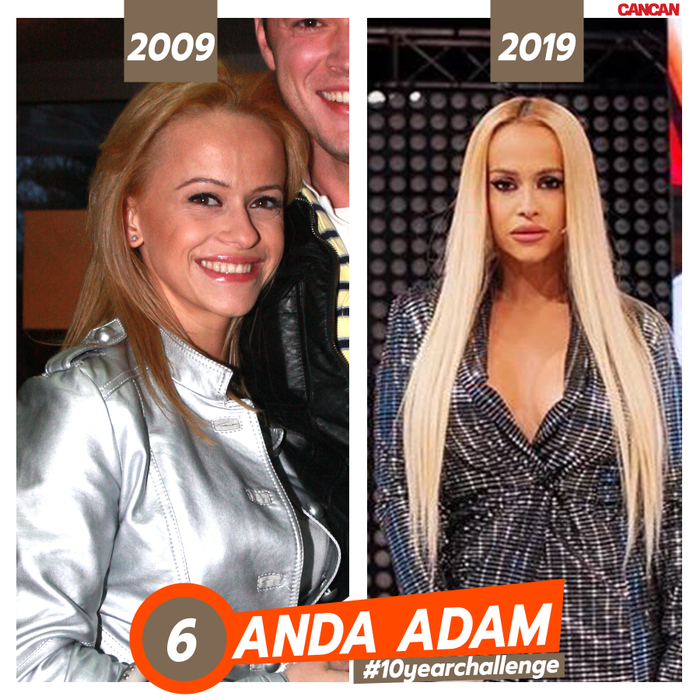 #10yearchallenge. Cum arătau Andra, Gina Pistol sau Antonia în urmă cu 10 ani. Top 30 transformări  ale vedetelor din România