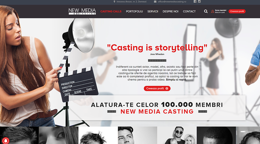 New Media Casting ofera sansa de a lucra in televiziune