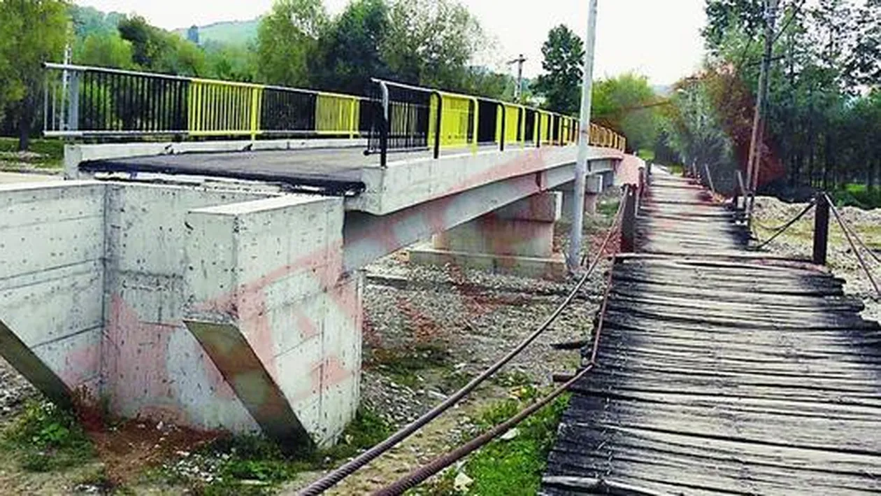 N-au mai terminat podul inceput in campania electorala