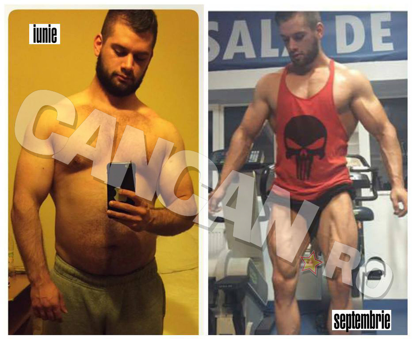 Florin Damşa s-a transformat total în doar 4 luni de sală
