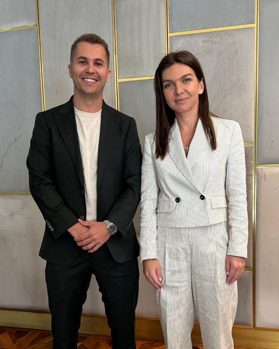 Simona Halep și Patrick Ciorcilă. Sursă: Instagram