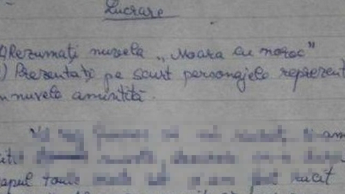 Ce a putut sa scrie un elev din Romania pe lucrarea de control! Toata clasa a ras de el iar profesoara i-a dat nota 4