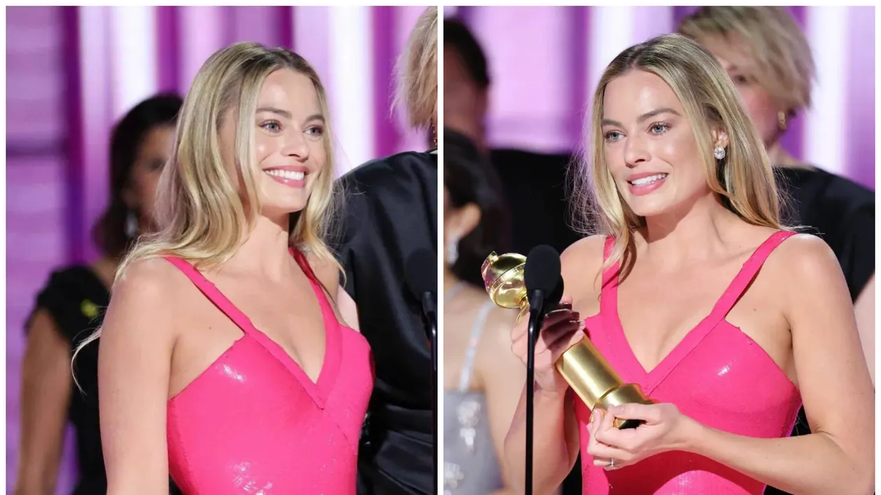 Margot Robbie a atras toate privirile la Globurile de Aur cu o rochie specială și bijuterii de 3 milioane de euro