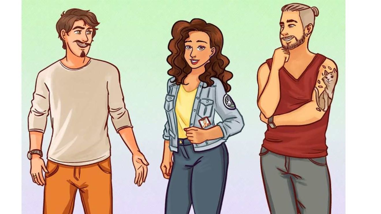 Test de logică | Unul dintre acești doi bărbați e, de fapt, soțul femeii din imagine. Care?