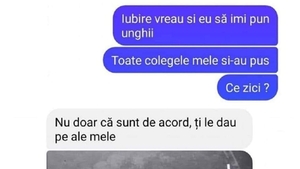Bancul de weekend | "Iubire, vreau și eu să îmi pun unghii!"