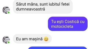 BANC | "Saru'mâna, sunt iubitul fetei dumneavoastră"