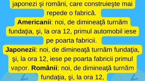 BANCUL ZILEI | Concurs între români, americani și japonezi