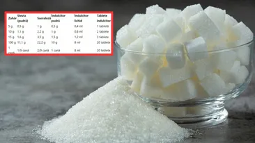 Tabel complet | Cu ce poți înlocui zahărul în rețete și câte grame trebuie să folosești