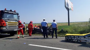 Accident grav în județul Dâmbovița. Patru persoane au murit, a cincea este rănită grav | Foto + Video