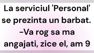 BANCUL ZILEI | ”Vă rog să mă angajați! Am 9 copii”