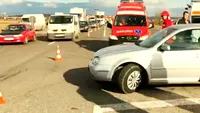 Accident grav pe DN 1. Trei copii și un adult au ajuns la spital