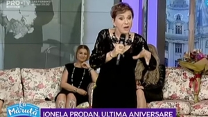 Melodia pe care Ionela Prodan a cantat-o cand a implinit 70 de ani. Versurile piesei le-au facut pe fetele ei sa planga in hohote VIDEO
