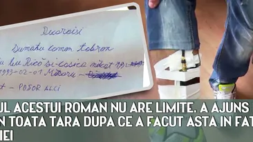 TUPEUL ACESTUI ROMAN NU ARE LIMITE. A AJUNS DE RAS IN TOATA TARA DUPA CE A FACUT ASTA IN FATA POLITIEI