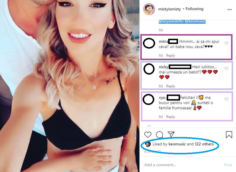 Misty a spus adevărul despre burtica suspectă de gravidă: “Într-un viitor apropiat”. Iubita lui Keo a fost copleșită de mesajele fanilor
