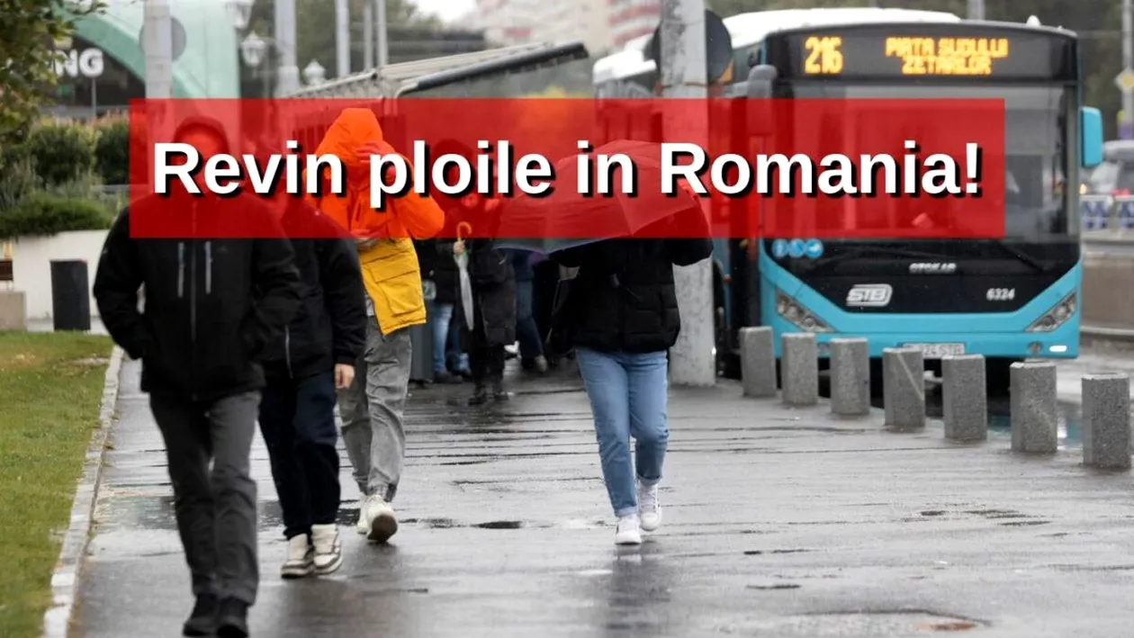 Câte zile cu ploi vom avea în noiembrie 2025. Meteorologii Accuweather au modificat prognoza pentru București și România