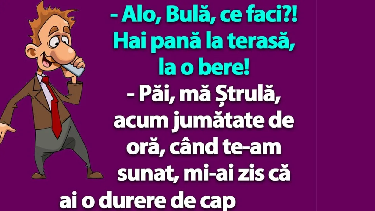 BANC | Alo, Bulă, hai la o bere!
