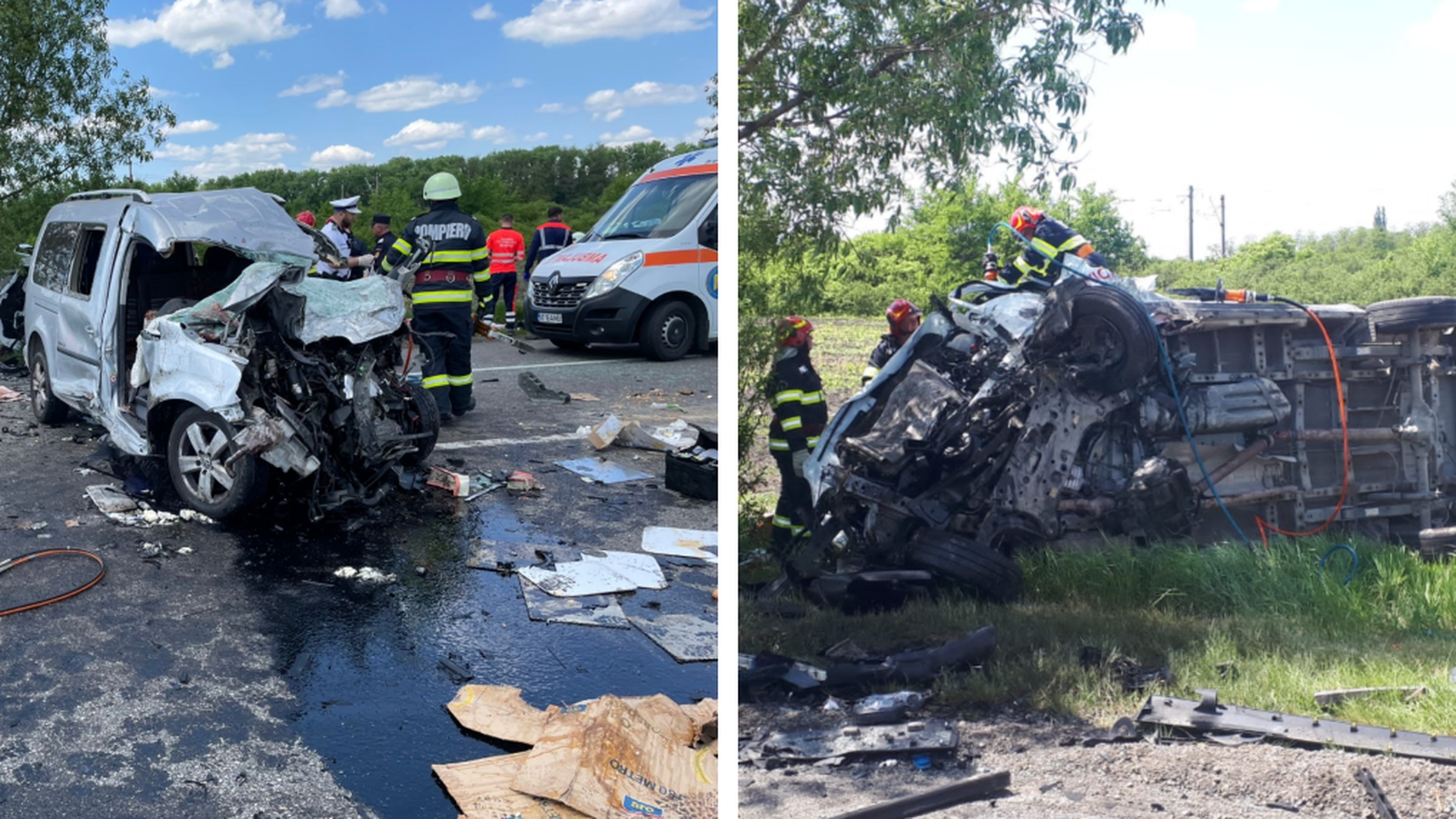 A fost activat planul roșu de intervenție în Neamț, după un accident cumplit! 3 persoane, între care și un copil, și-au pierdut viața