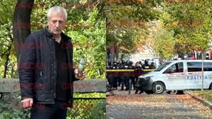 Desfășurare de forțe majore pe Șoseaua Kiseleff din București! Un bărbat a amenințat că își dă foc în plină stradă