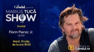 Marius Tucă Show începe marți, 14 iulie, de la ora 18.00, live pe Gândul. Invitat: Florin Piersic Jr.