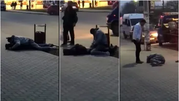 VIDEO | Abuz în plină stradă la Paşcani! Doi tineri filmează şi râd: Femeia e virgină şi se teme