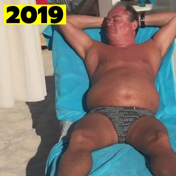 ”Buldogul” nu renunță la celebrul său slip!