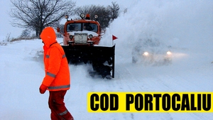 Cod portocaliu de ninsoare! Guvernul îi sfătuiește pe români să evite călătoriile
