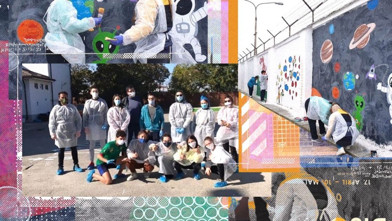 Ei sunt voluntarii străini care dau viaţă clădirilor din Craiova