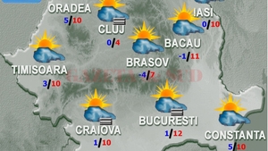 VREMEA în WEEKEND, 17 - 18 februarie 2018, în BUCUREȘTI și în țară! Care sunt temperaturile maxime