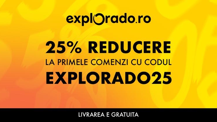 Comunicat de presă: Explorado.ro urează bun venit cumpărătorilor cu reduceri de 25% la primele comenzi