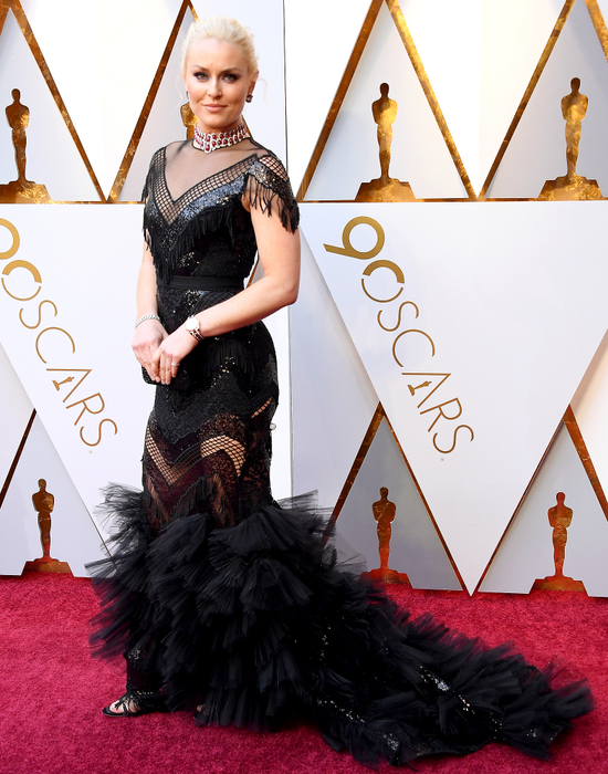 HOLLYWOOD, CA - MARCH 04:  Lindsey Vonn attends the 90th Annual Academy Awards at Hollywood & Highland Center on March 4, 2018 in Hollywood, California.  (Photo by Steve Granitz/WireImage)