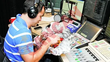 Huidu a mancat mici in emisiune